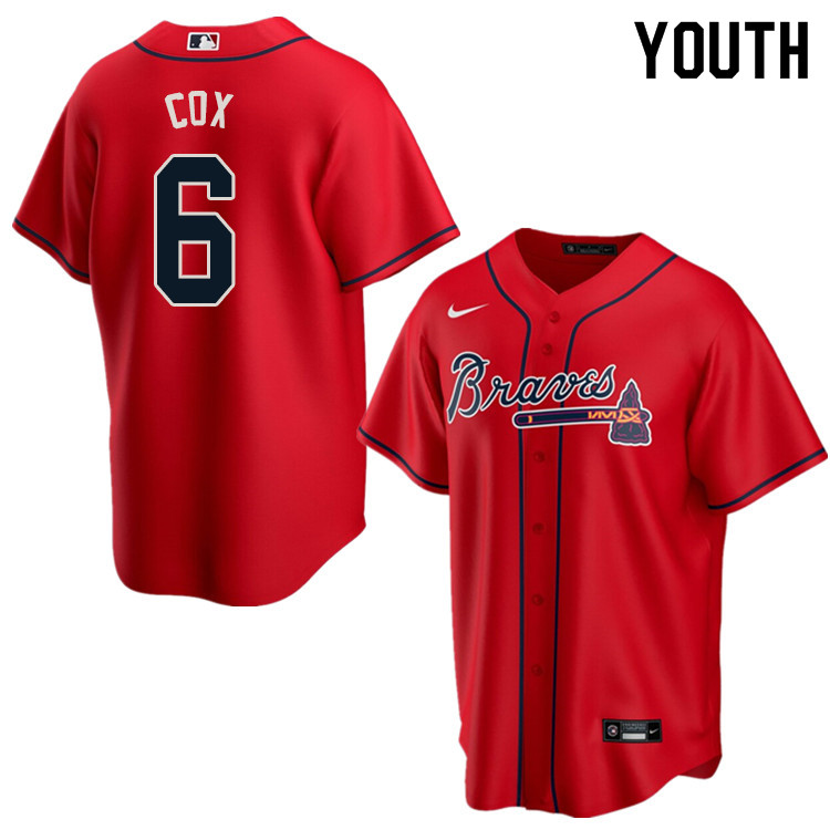 Nike Youth #6 Bobby Cox Atlanta Braves Baseball Jerseys Sale-Red